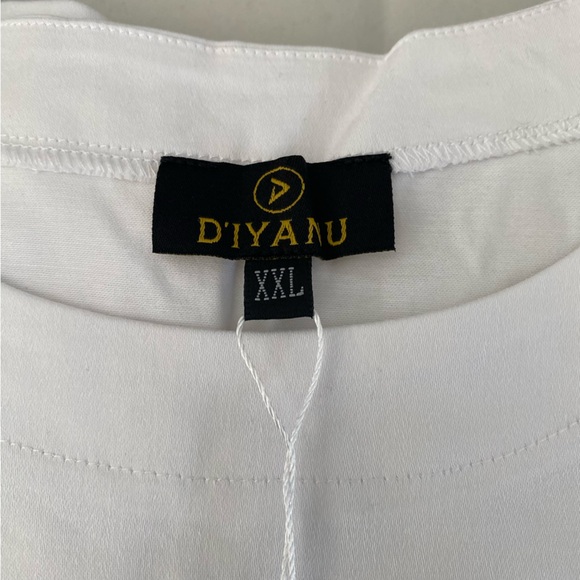 Men’s African Tunic Shirt Sleeve White D’IYANU Size XXL - Picture 3 of 11